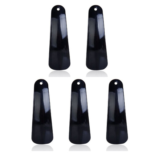 5pcs 4,7 Polegadas CalçAdeira de PláStico Elevador FlexíVel Robusto Deslizamento Preto