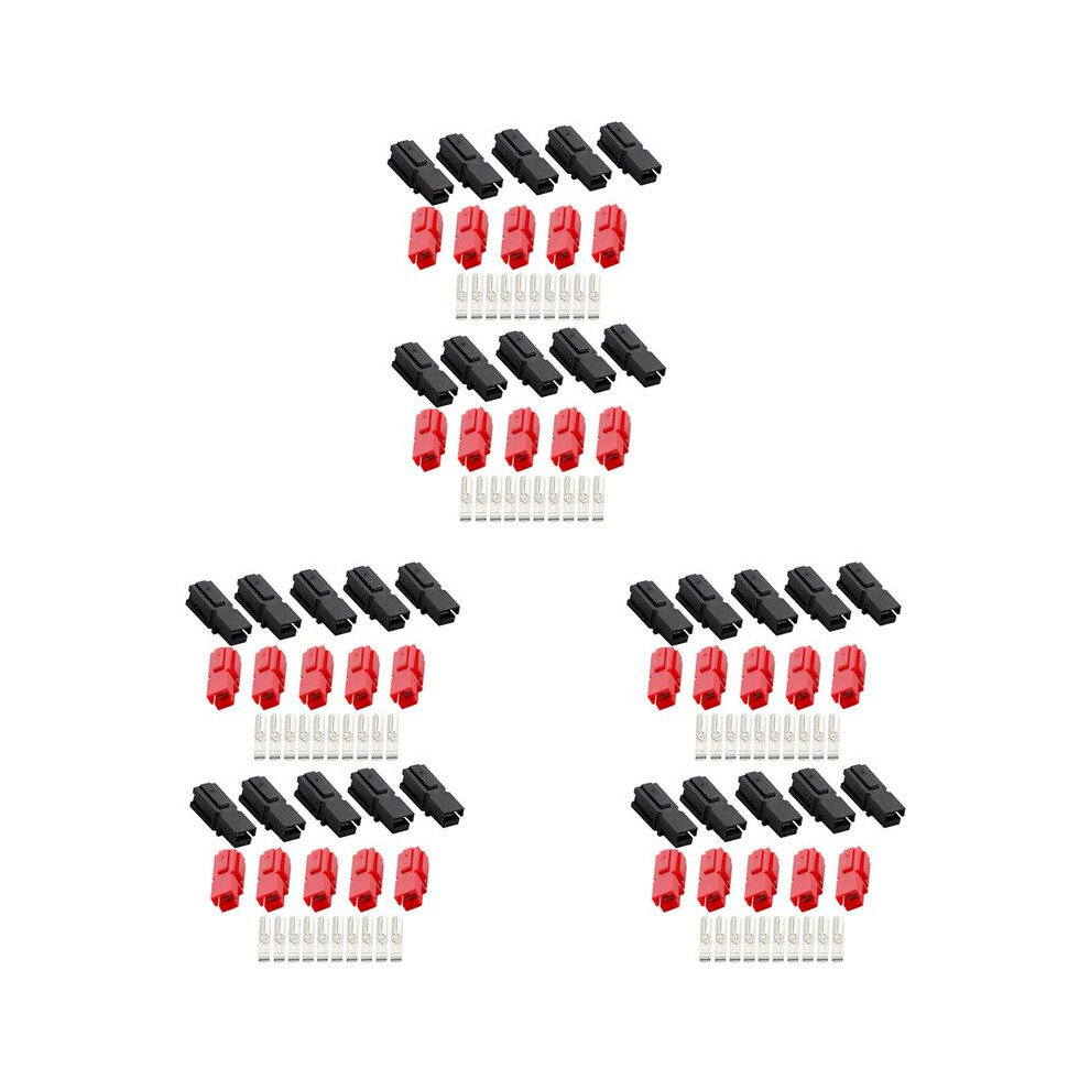 30 Pairs 30A Amp 600V Power Marine Connector Pole Red Black For Anderson Powerpole 6031637830177