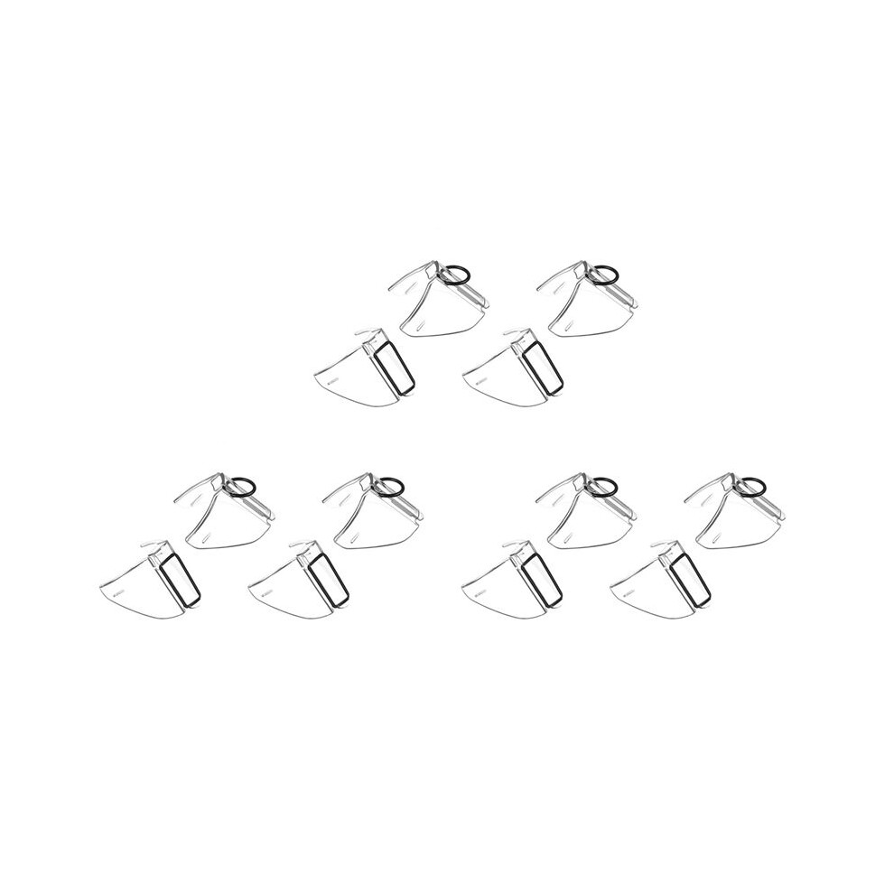 Typecat 6 Pairs Safety Glasses Side Shield Eye Glasse Side Shield Anti-Slip Side Shield For Safety Glasses