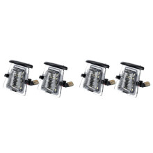 4Pcs Signal Lamp Car Rear Bumper License Plate Holder LED Light for   JK JL 2007-2021 Car Accessories