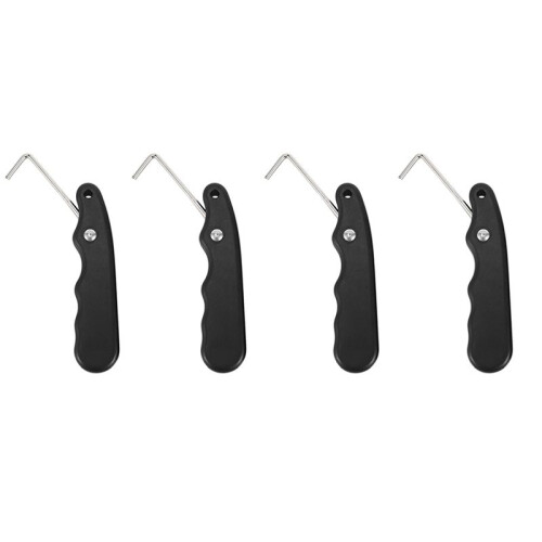 4X Universal Practical for Figure Roller with Extended Hook Durable Ice Hockey Puller Handle Skate Lace Tightener