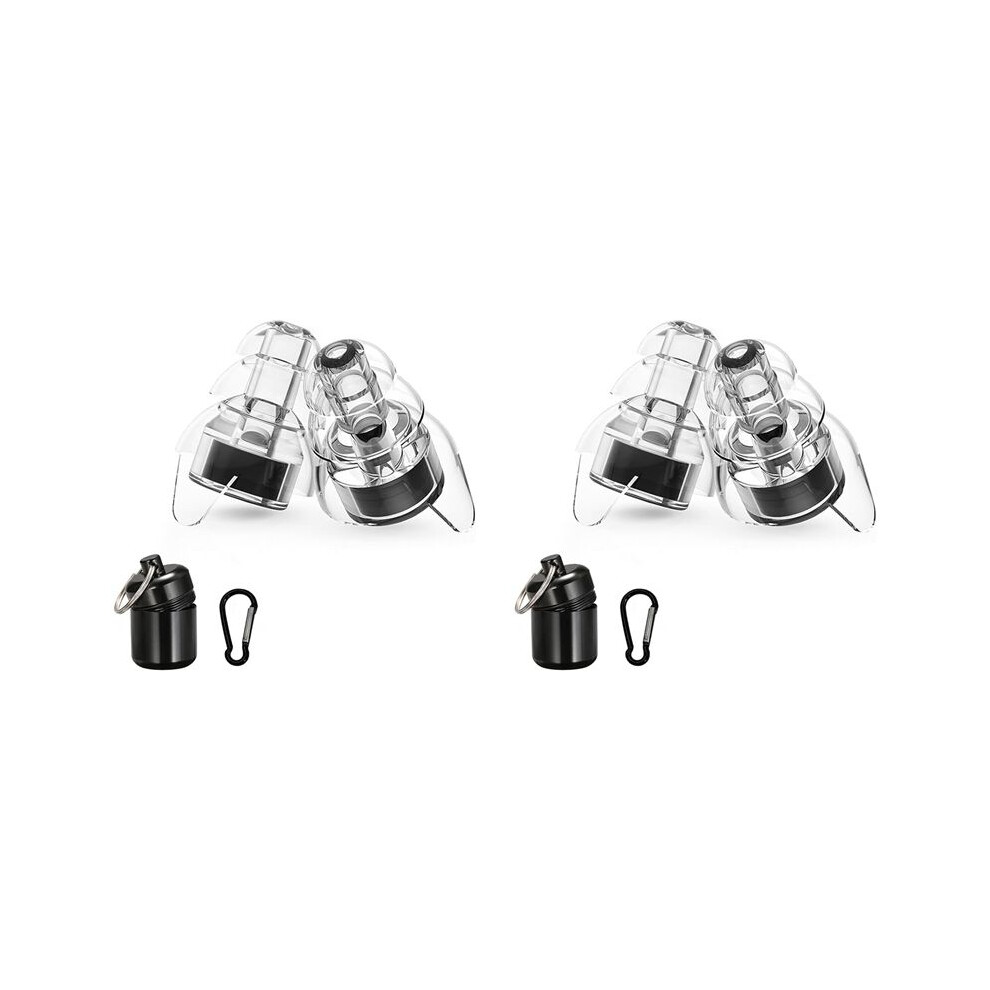 4X for Zound Earplugs for Concerts,Earplugs for Motorcycle,for Zound Earplugs for Musicians with Carrying Case