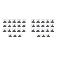 36Pcs Snowboard Stomp Pad Snowboard Grip Stomp Pad Anti Slip Snowboard Step Pad Snow Board Mat