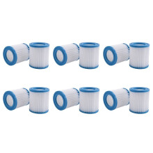 12Pcs Pool Filter Cartridges 89x79x45Mm Replacement Swimming Pool Filter for Pool Filter Pump Cleaner