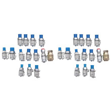 28Pcs Hydraulic Pressure Test Point Testing Coupling Adapter Set for Hydraulic System Kit