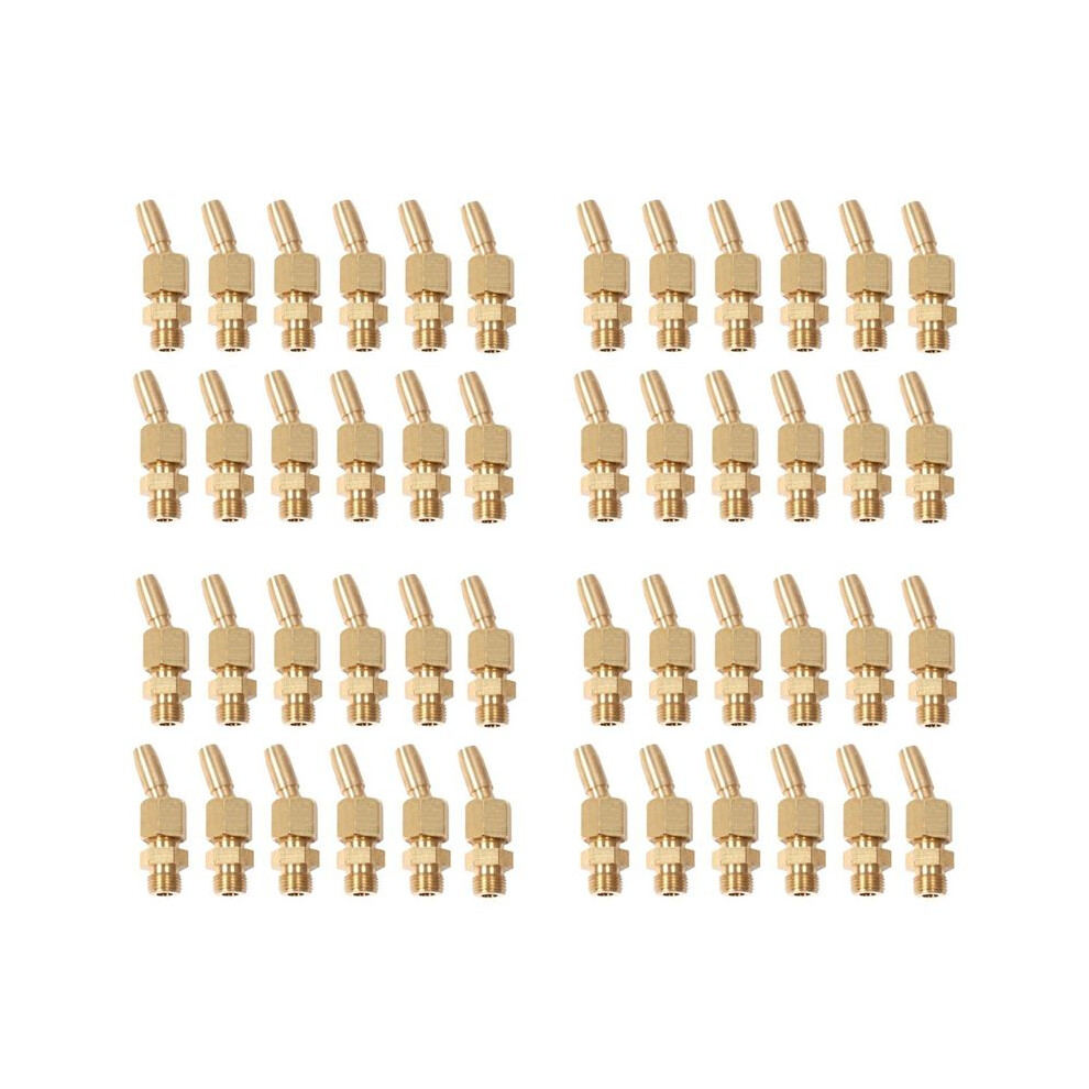 48Pcs 1/8Inch Brass Gushing Sprays Water Fountain Nozzles Universal Water Curtain Nozzle Landscape Fountain Decoration 4712095794455