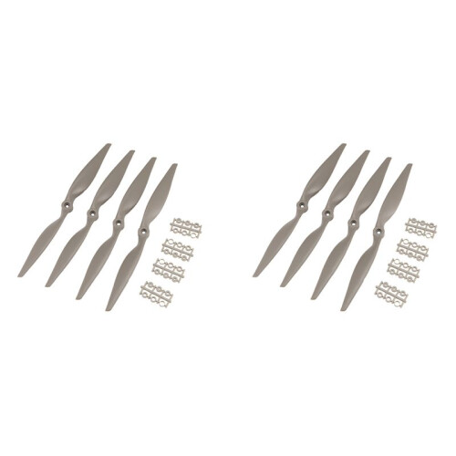 8 Peças RC Hélices CW 12x6 Polegadas para Avião com Anéis Adaptadores