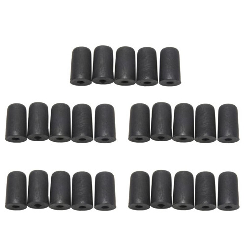 25 Pcs Cello Endpin Tip Protector Rubber Cello Tail Pin Case Tip Cap Protector Non-Slip Mat