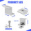 Solar Panel Mounting Brackets,16pcs Aluminum Solar Panel End Clamp 30-45mm Adjustable H, Solar Panel Mount 7