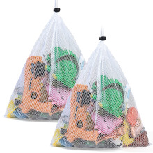 Extra Large Mesh Drawstring Bag, Net Beach Tote Bag, Drawstring Organizer Storage Mesh Bags for Swimming Beach Pool Sand ToysEquipment Childrens Kids