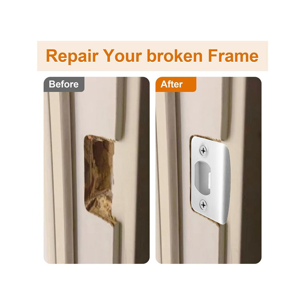 Photos - Other for Repair 12 Pack Door Strike Plate-Stainless Steel Door Lock Strike Plate Repair Kits-Door Restorer Reinforcement
