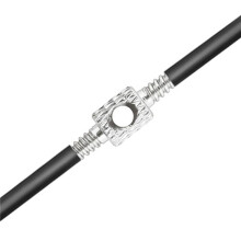 2X Mountain Bike Brake Tube Connector Variable Speed Tubing Through Connector Bicycle Cable Wiring Tool Silver