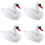 4X Svanlock, Flytande Plastsvan, Vit Svanstatydekoration Pet-Lock, Simuleringssvanlock, Vit Svanstaty 1