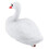4X Svanlock, Flytande Plastsvan, Vit Svanstatydekoration Pet-Lock, Simuleringssvanlock, Vit Svanstaty 8