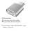 2X USB C Mouse Jiggler Undetectable Automatic Type C Mouse Mover 3 Jiggle Modes Driver-Free Silver 2
