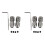 4Pcs RC Boat Flexible Coupling CNC Stainless Steel Flex Collet Coupler,5X4Mm 1