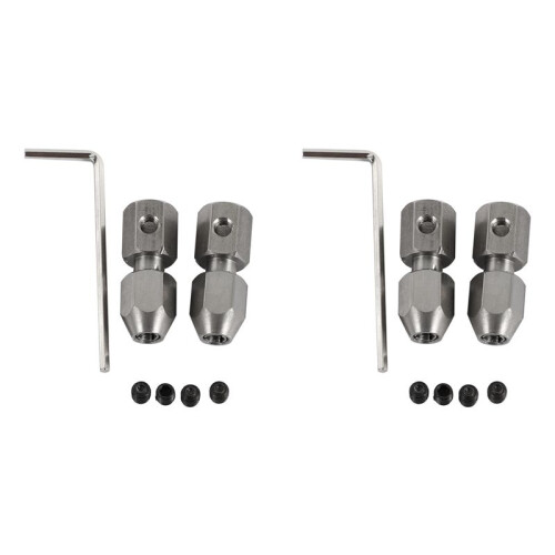 4Pcs RC Boat Flexible Coupling CNC Stainless Steel Flex Collet Coupler,5X4Mm