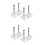 Skateboard Hanger 8PCS Wall Mount Deck Rack for Skateboards Deck Display and Storage 1