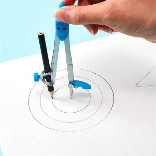 Geometry Set 30 Pcs Math Supplies Kit,Including Compass,Protractor,Ruler,Eraser,Pencil Ect,for Drawing and Measurement 2