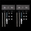 Skateboard Hanger 8PCS Wall Mount Deck Rack for Skateboards Deck Display and Storage 5
