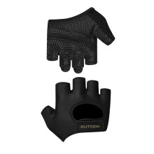 KUTOOK Gym Gloves Men Women Weight Lifting Fitness Training Hand Pull Up Workout with Wrist Support Five-Fingered Black XL