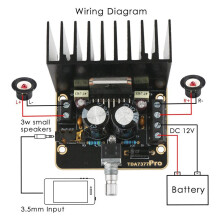 2X Scheda Amplificatore di Potenza,30W+30W Kit Amplificatore Audio Dual Channel 2.0 Classe AB  12V Modulo Amplificatore Stereo Digitale TDA7377