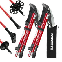 DOBESTS Walking Hiking Poles, 2 Pack Folding Trekking Stick with Quick Lock System, Nordic Walking Sticks for Women and Men, Walking Poles Lightweigh