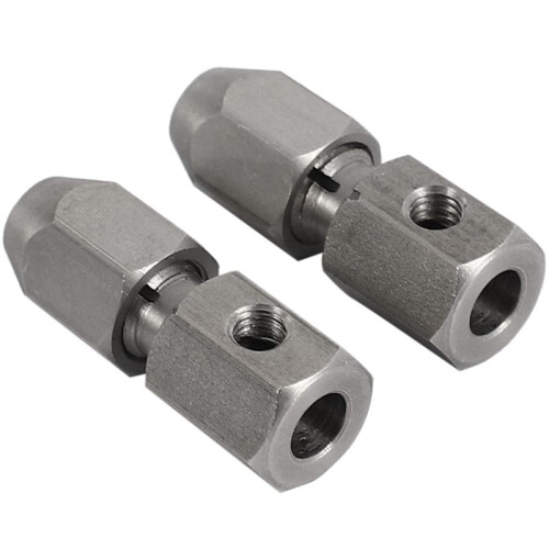 4Pcs RC Boat Flexible Coupling CNC Stainless Steel Flex Collet Coupler,5X4Mm 2