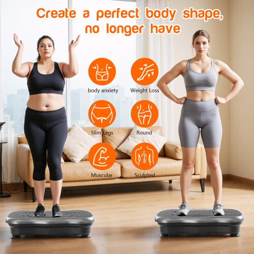 Vibration Plate Exercise Machine，Vibration Plate Fitness Platform Exercise 2