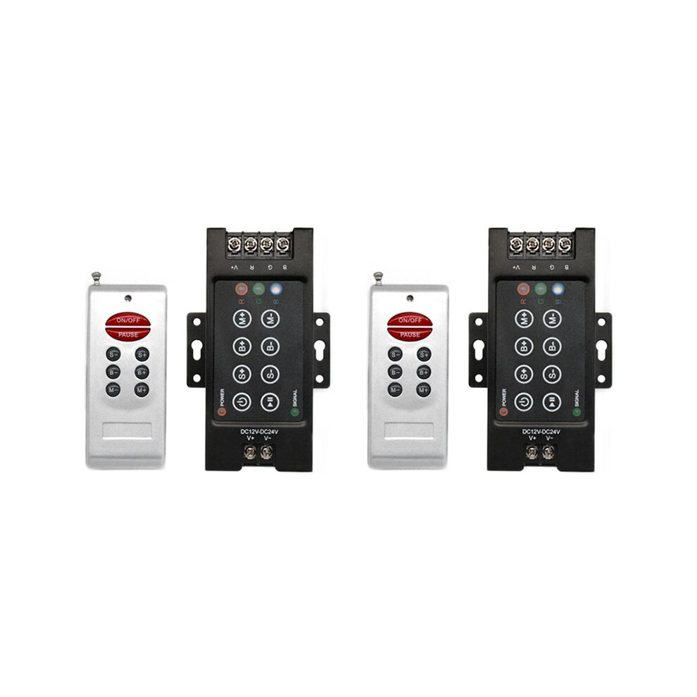 2X 30A Remote Wireless Controller For Rgb Led Strip 8-Key Double Rf Wireless Remote Controller Light 4711289047186
