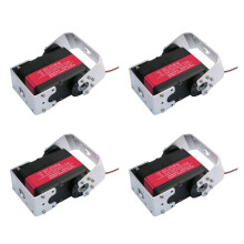 4X 150KG 12V RDS51150 Double-Shaft Digital Metal Robotic Servo with U Mounting Bracket Waterproof 270 Degree