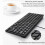 5X Compact Wired Keyboard USB - Ultra-Thin Keyboard for PC  Gaming Keyboard Black 4