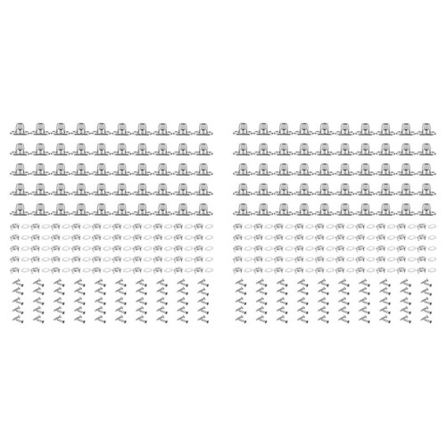 100Pcs Set Grade Twist Lock Fasteners Turn Button Eyelets & Studs, Canvas Marine Fasteners Turn Button