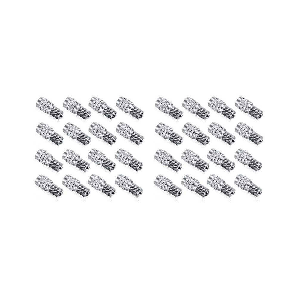 32Pcs Double Valve Stem Cap Inflate Tire Valve Caps Flow Through Tires Cap For High Pressure Truck Car Rv Semi Bus Tires 4713492455567