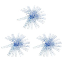3 Pack Plastic Feeler Gauge 0.05-3mm Thickness Measuring Tools 25 in 1 Feeler Gauge for Measuring Gaps