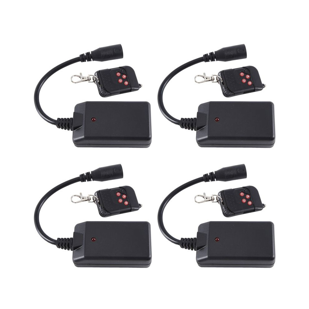 4X Portable 3 Pins Xlr Wireless Remote Control Receiver For Smoke Fog Machine Dj Stage Receptor Fogging 400W 900 1500W 4711640949487