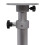 2X Adjustable Table Pedestal Detachable Table Base Stand Leg Base Aluminum Alloy Table Base Silver White 6