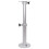 2X Adjustable Table Pedestal Detachable Table Base Stand Leg Base Aluminum Alloy Table Base Silver White 5