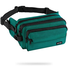 AGPTEK Bum Bag, Large Capacity RFID Waist Fanny Pack for Men Women, Adjustable & Waterproof Bumbag Running Belt for Travel, Running, Shopping, Hiking