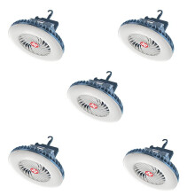 5X Portable Camping Fan with LED USB Rechargeable Battery Operated Fan for Tent Car Emergency