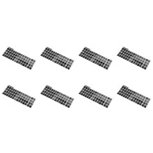 8X Teclado de Letras Brancas ÁRabe InglêS Adesivo Decalque Preto para Computador PortáTil
