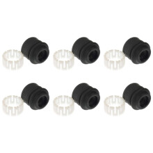 6X Assento de Esfera M/T da Alavanca de MudançA e Kit de VedaçãO Contra Poeira para CRX Integra 54110-SH3-003 54115-SH3-000