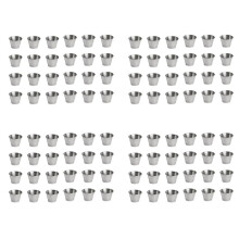 96 Pack Stainless Steel Condiment Sauce Cups,Commercial Grade Dipping Sauce Cups,Ramekin Condiment Cups Portion Cups
