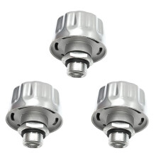 3X Hydraulics Breathers Cap Tank Oil Cap,Metal Vent Breather Cap for Reservoir Tank Filter Excavator Accessories