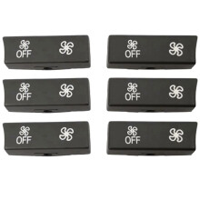 6x voor  A/C Climate Control Panel Fan Speed Knop, voor F01 F04 F06 F07 F10 F13 X5 F15/M F85 X6 F16/M F86 5 6 7 Serie