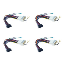 4Pc Auto Stereo Radio 16PIN Adapter Kabelboom voor  Lancer-Ex ASX Power Calbe Wire  Unit Harnas