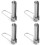 4X Security Shield Remove Tool, F Connector Coax Security Key Shield Adapter Gripping Tool for Coaxial Cable 1