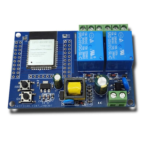 5X ESP32 Relay Module Dual Channel WiFi  Relay Module ESP32-WROOM Secondary Development Board for 1