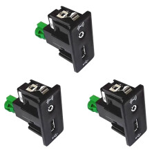 3X für   7 MK7 USB+AUX-Schnittstellenstecker-Adapter-Kit CarPlay-Schalter 5Q0035726E 5G0035222E