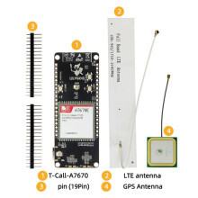 3X LILYGO T-Call A7670 4G 2G ESP32 Development Board A7670E LTE GSM-Netwerk ESP32-WROVER-E WiFi Draadloze Module